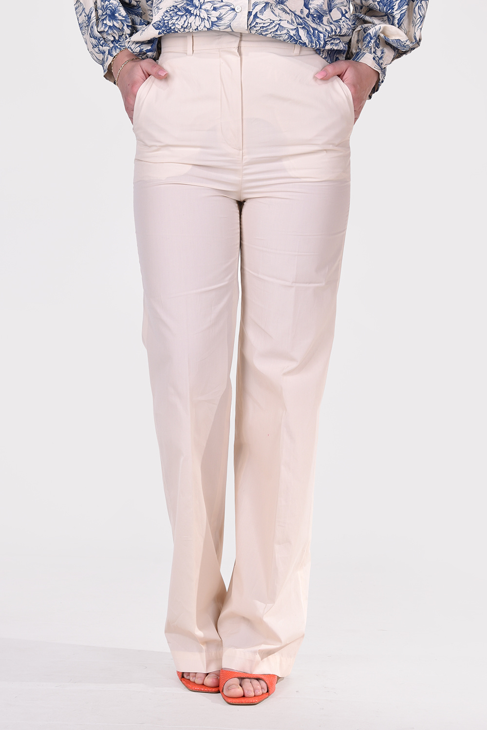 Max Mara Studio broek Casara creme Max Mara Studio broek Casara creme