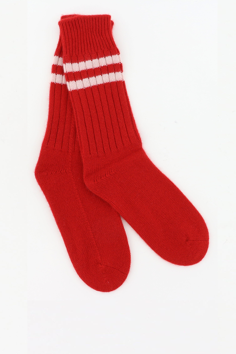 Omdat Zuigeling Ik heb het erkend Mell O Cashmere sokken 210104 rood/wit - Marjon Snieders