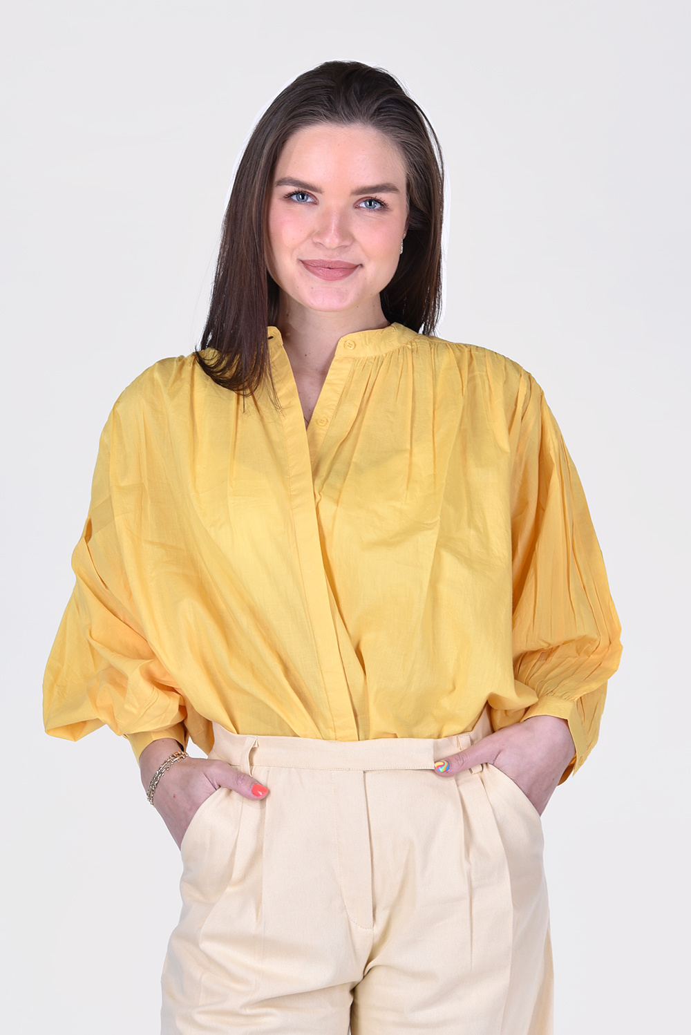 Sea Me Happy blouse Balloon No Dots banana geel Sea Me Happy blouse Balloon No Dots banana geel