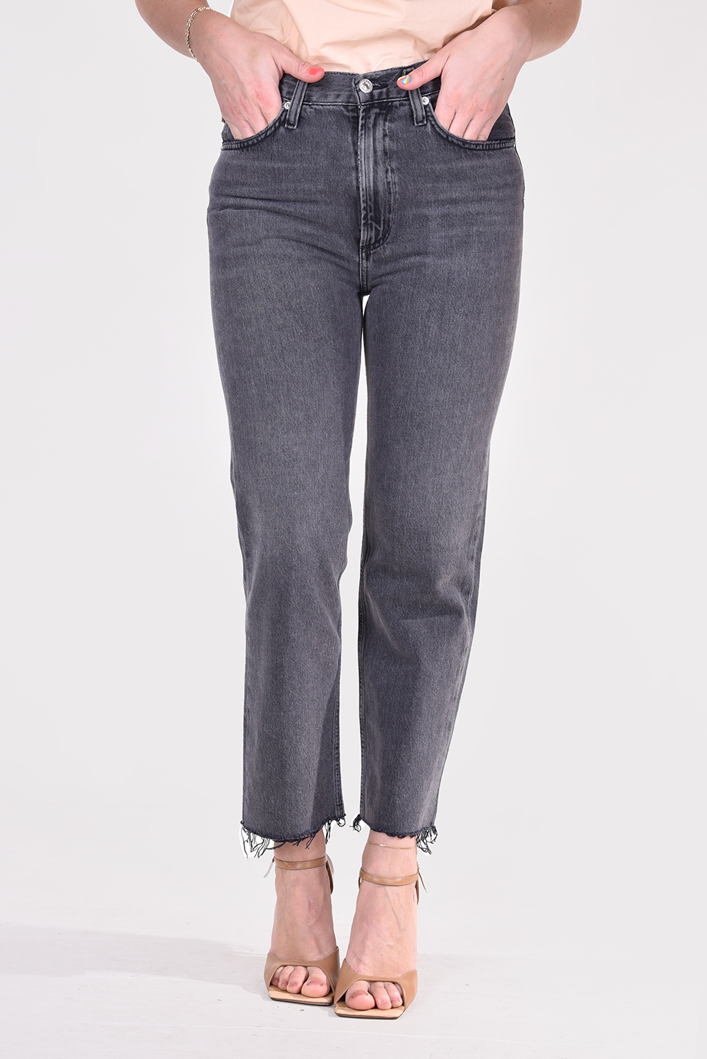 Citizens of Humanity jeans Daphne Crop 1939-1193 zwart Citizens of Humanity jeans Daphne Crop 1939-1193 zwart
