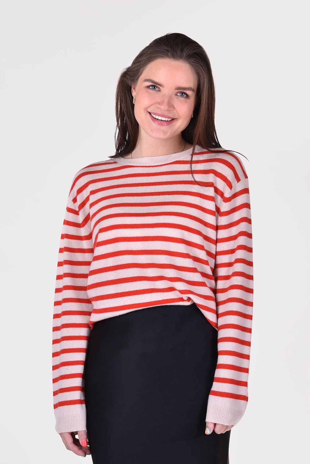 People's Republic of Cashmere trui Boxy O-Neck 3460 rood People's Republic of Cashmere trui Boxy O-Neck 3460 rood