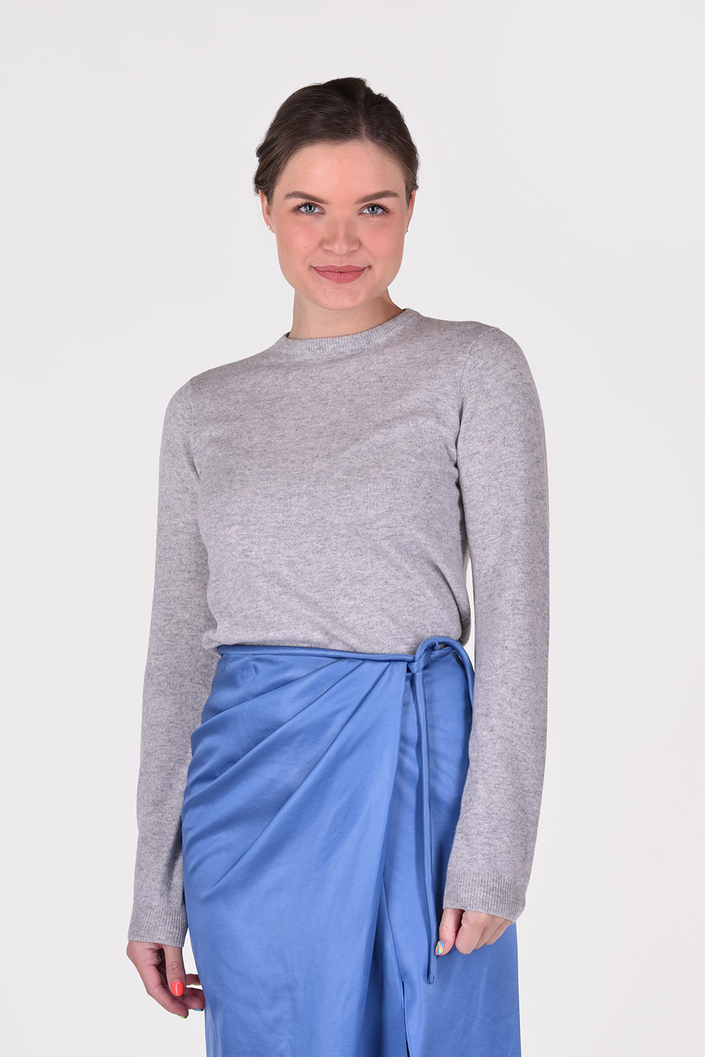 People's Republic of Cashmere trui Roundneck 3007 grijs People's Republic of Cashmere trui Roundneck 3007 grijs