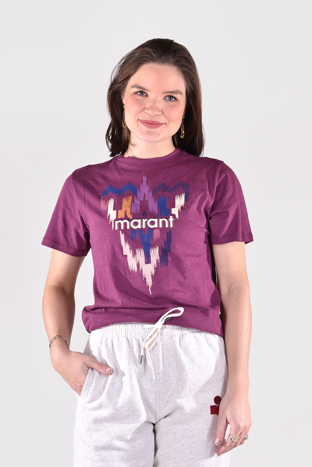 Marant t-shirt Zewel TS0406-22P052E red - Marjon