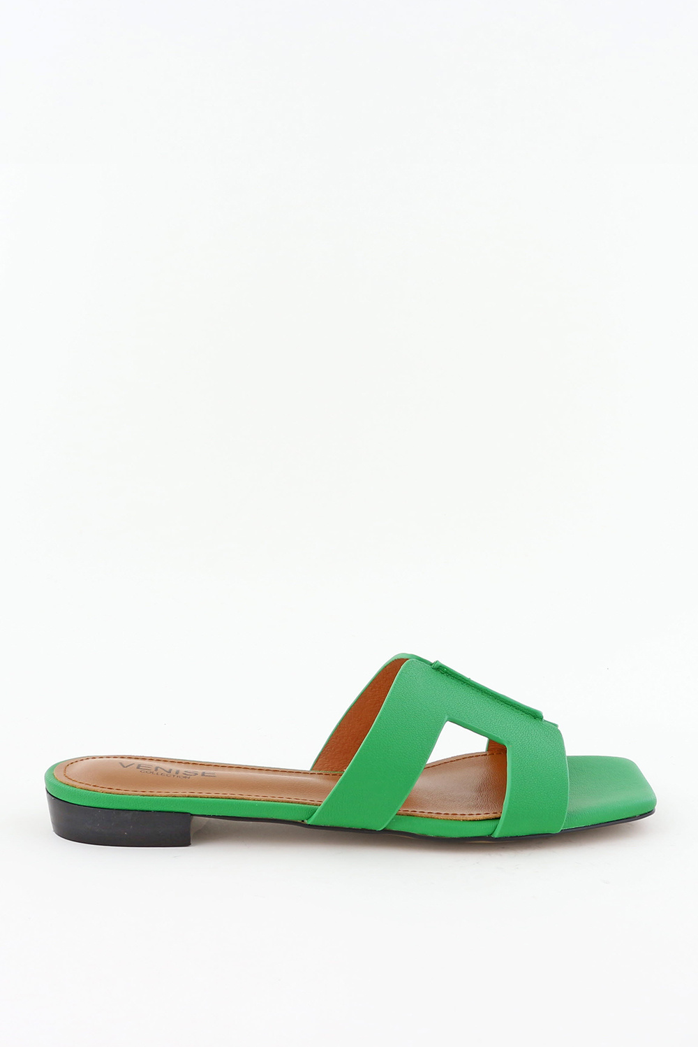 slippers 520Z42VK groen - Marjon Snieders