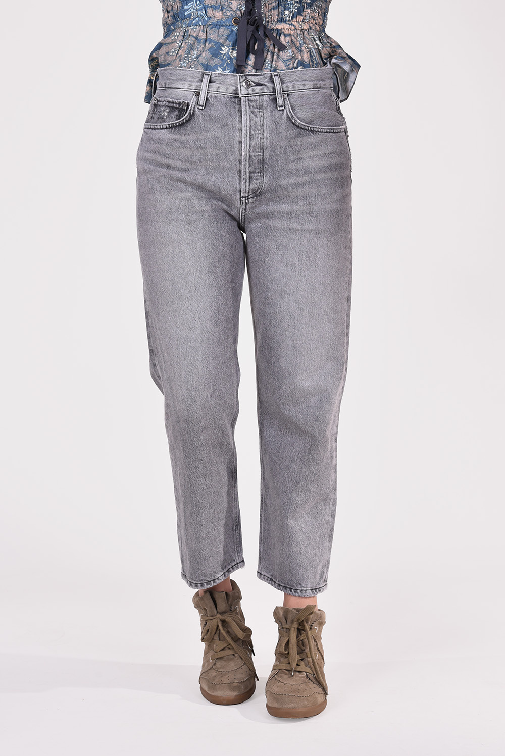 Agolde jeans 90s Crop A173-1346 grijs Agolde jeans 90s Crop A173-1346 grijs