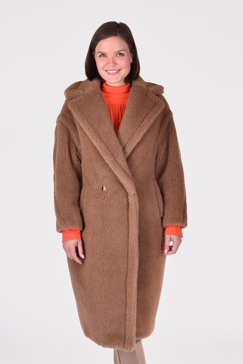 Max Mara coat Teddy cognac - Marjon 