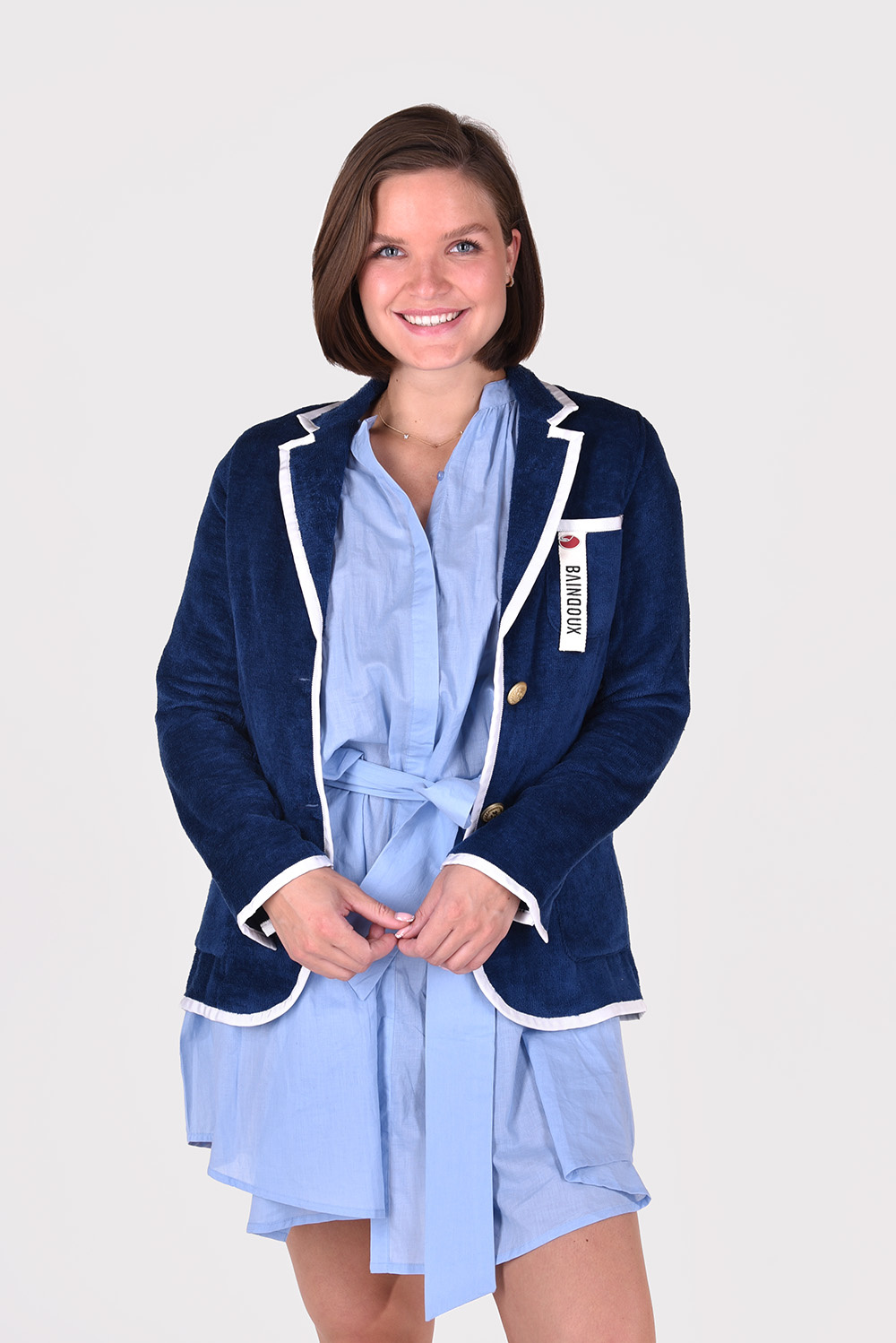 Baindoux blazer Darling Jackie blauw Baindoux blazer Darling Jackie blauw