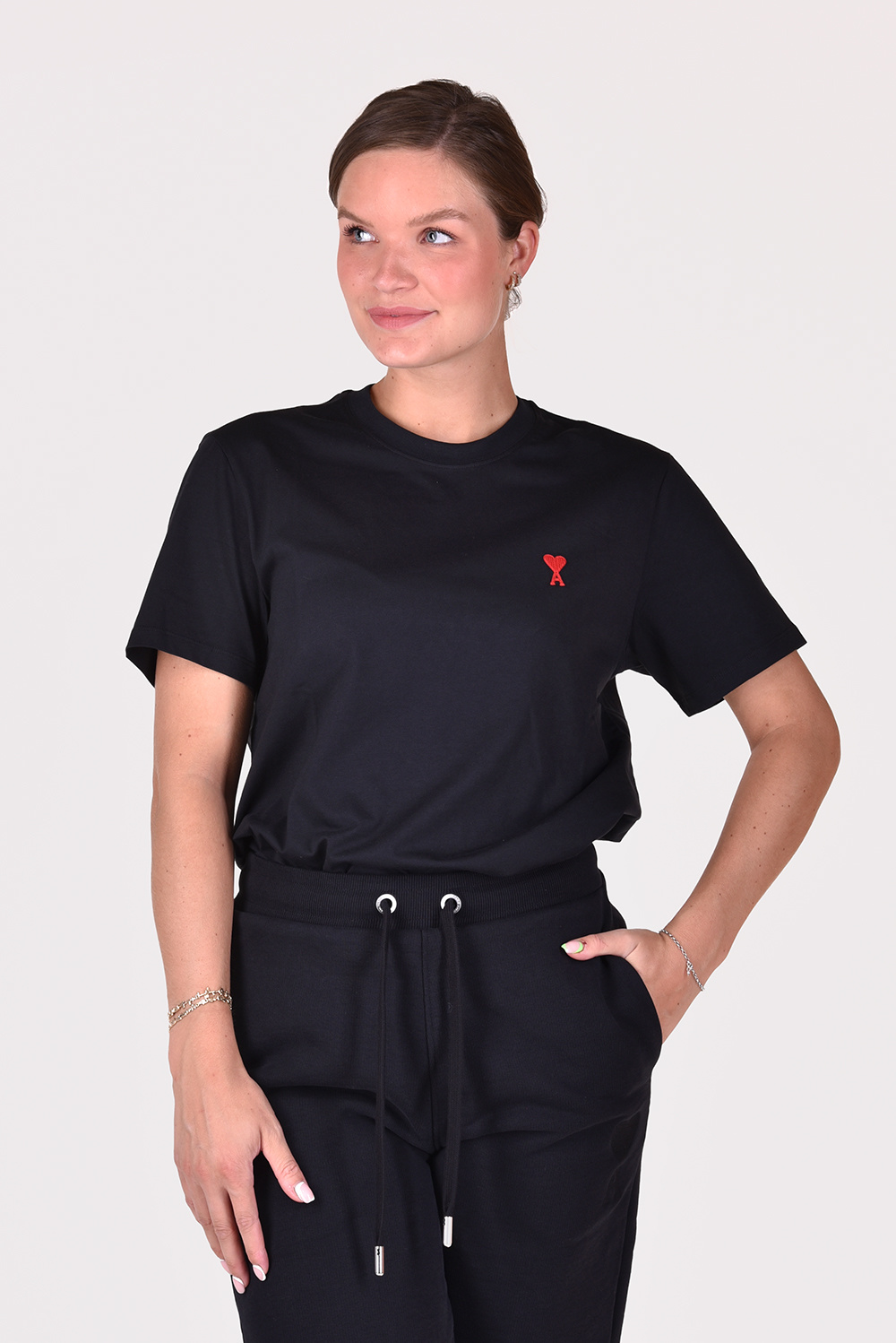 Ami Paris t-shirt ADC BFUTS001.724 zwart Ami Paris t-shirt ADC BFUTS001.724 zwart