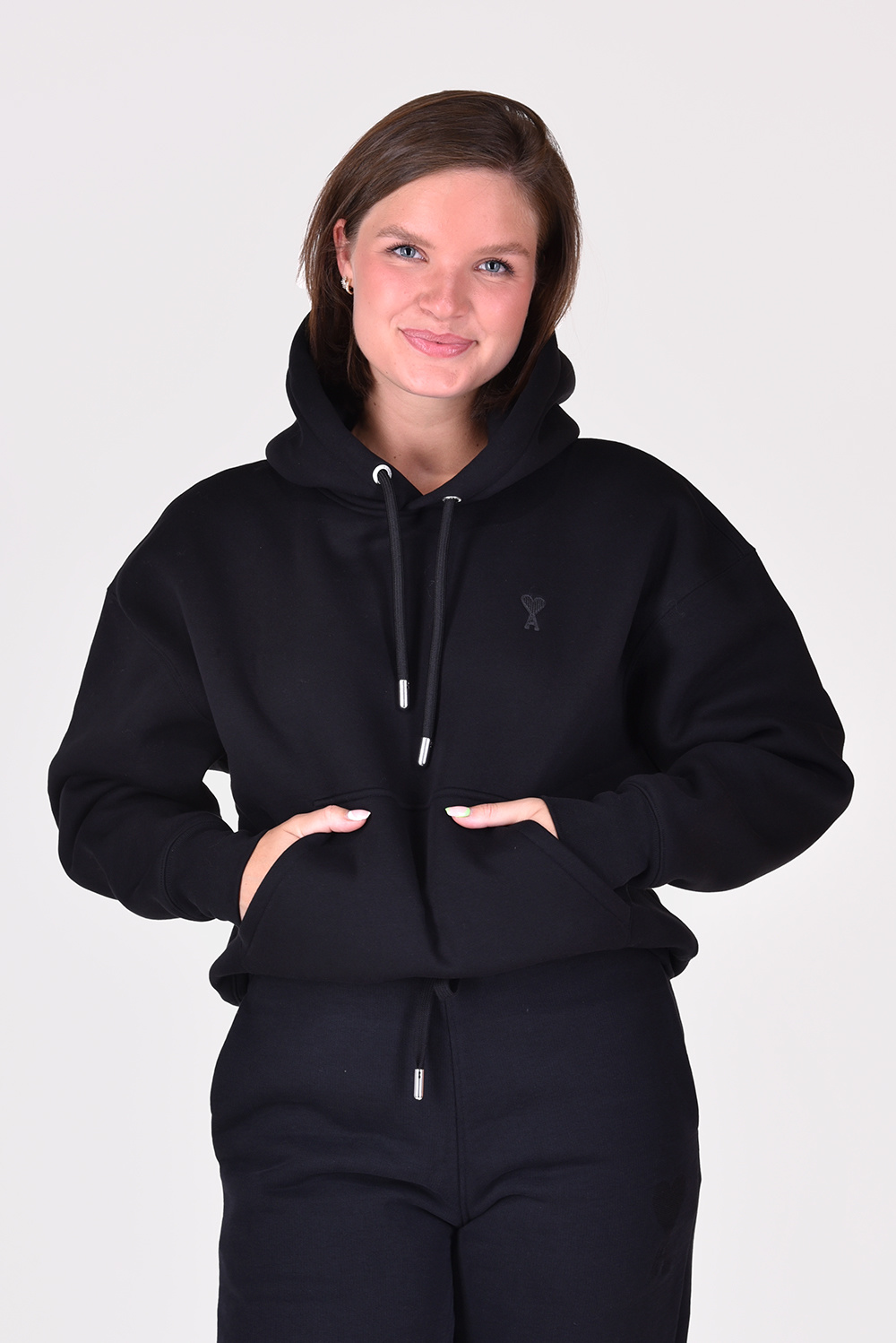 Ami Paris trui Tonal ADC USW212.740 zwart Ami Paris trui Tonal ADC USW212.740 zwart