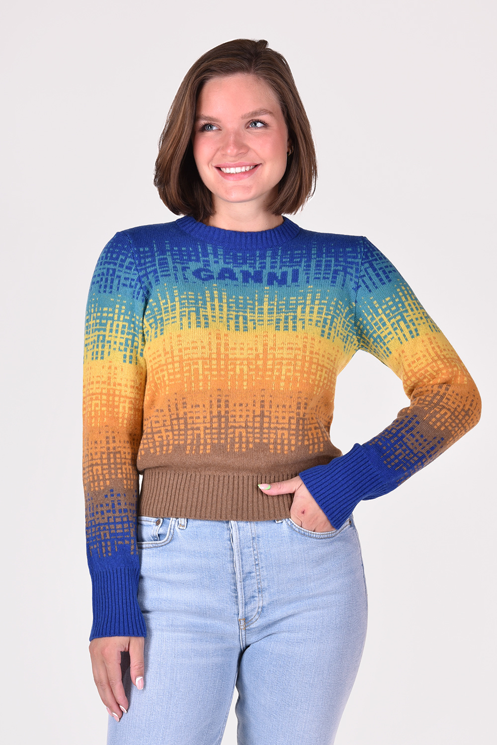 Ganni sweater K1736 multi - Marjon Snieders