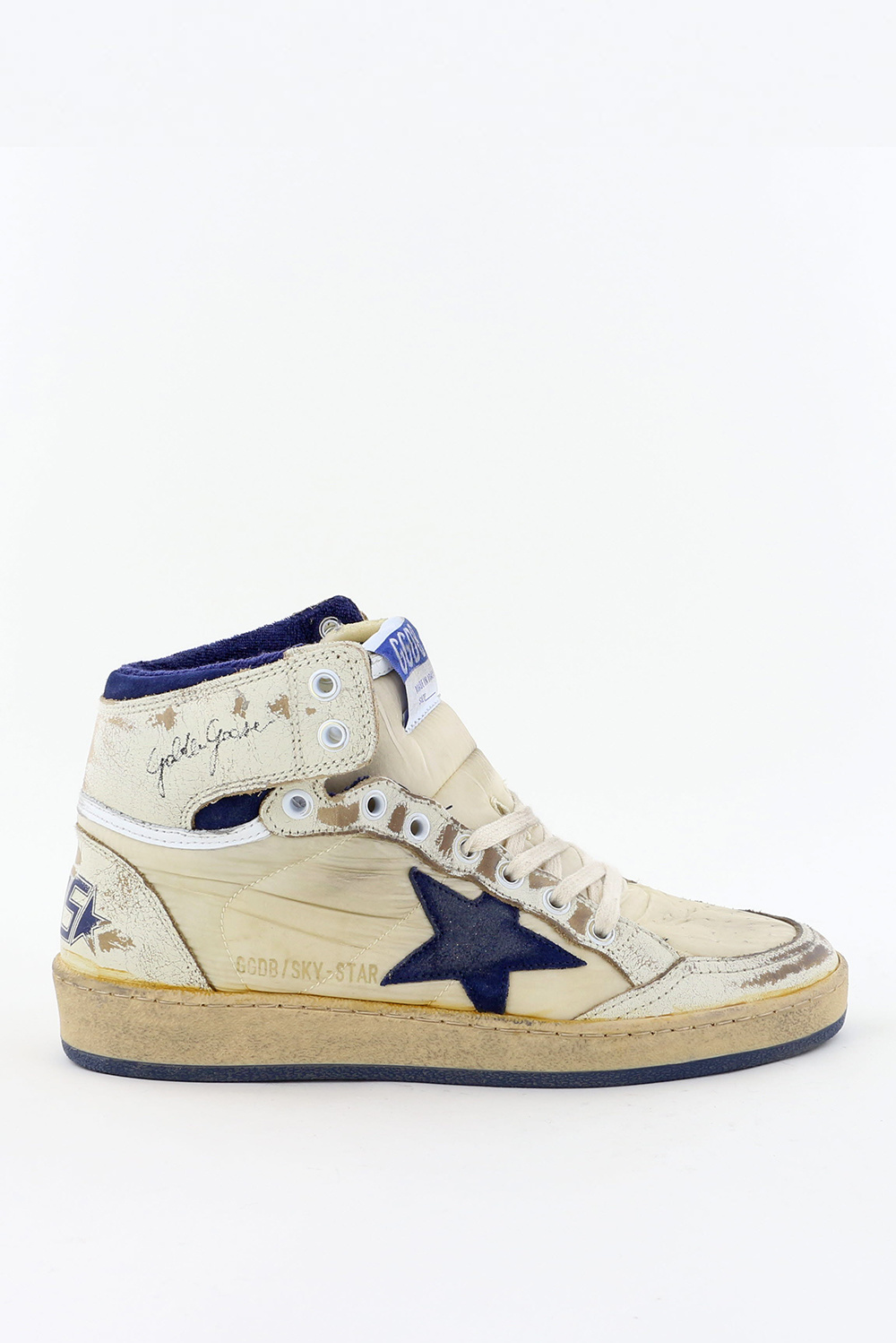 Golden Goose sneakers Skystar GWF00230.F003339 wit/blauw
