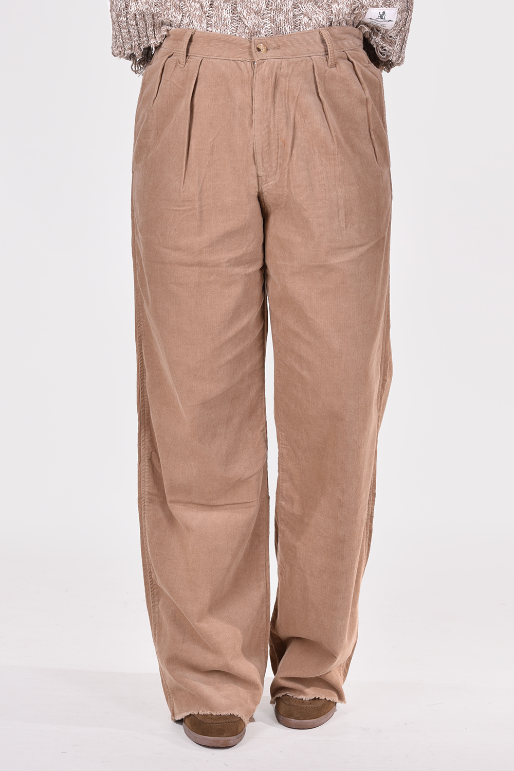 Denimist broek Blair Double Pleated Pant DSWS019-531 cognac Denimist broek Blair Double Pleated Pant DSWS019-531 cognac