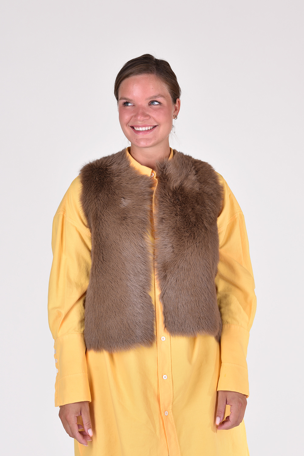 Suite 22 gilet Vondel Short bruin Suite 22 gilet Vondel Short bruin