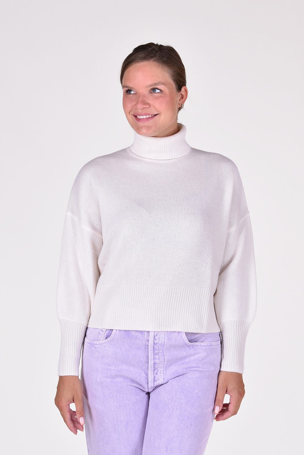 Les Tricots de Lea sweater Monprince 30728 milk - Marjon Snieders