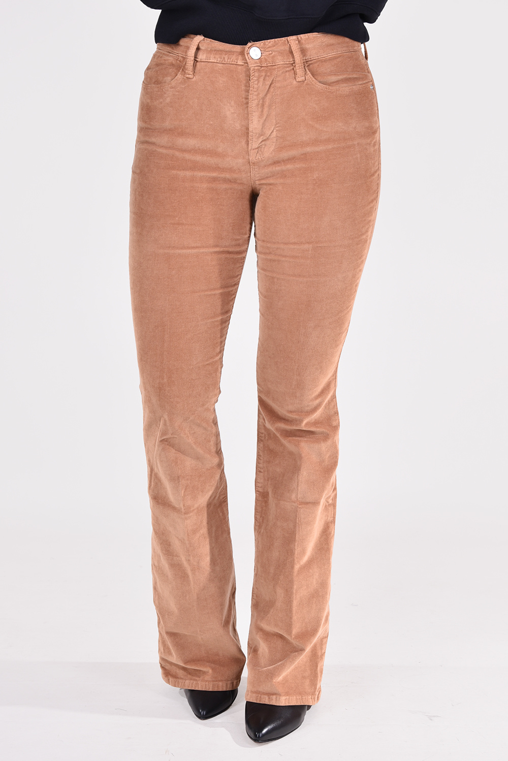 FRAME broek Le High Flare Cord LHFCD820/A beige FRAME broek Le High Flare Cord LHFCD820/A beige