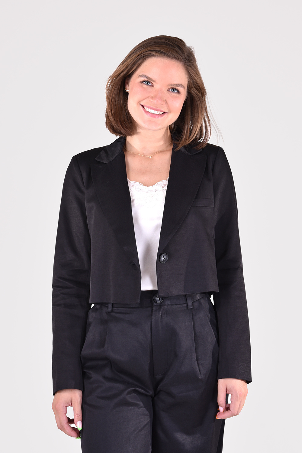Magali Pascal blazer Audra MPAW22J02-2 zwart Magali Pascal blazer Audra MPAW22J02-2 zwart