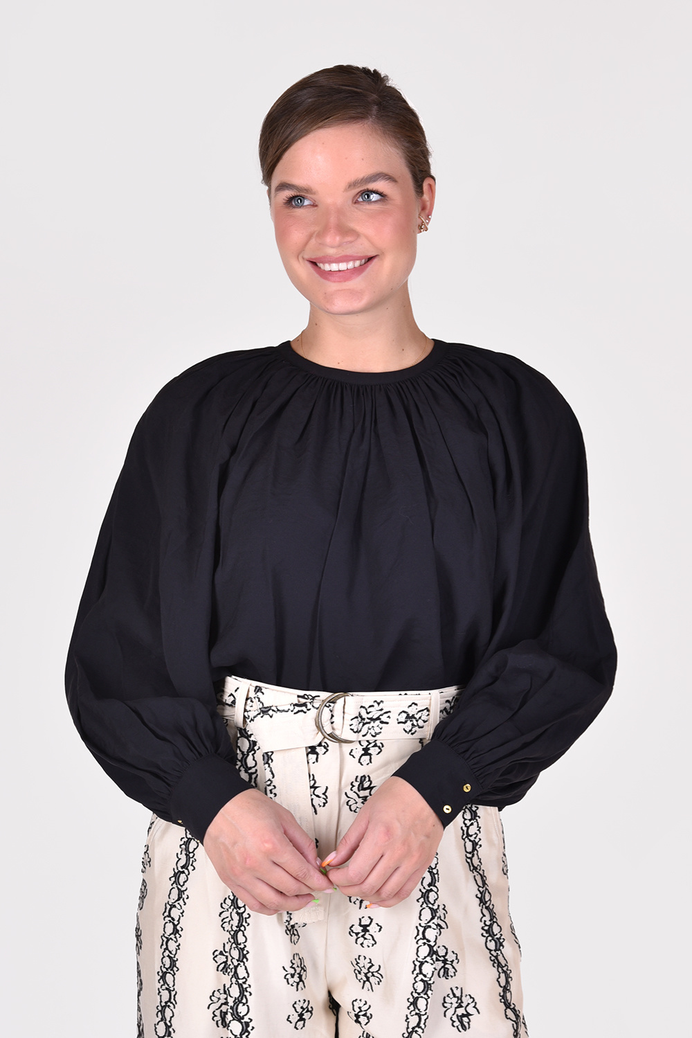Ulla Johnson blouse Marisol FA220214 zwart Ulla Johnson blouse Marisol FA220214 zwart
