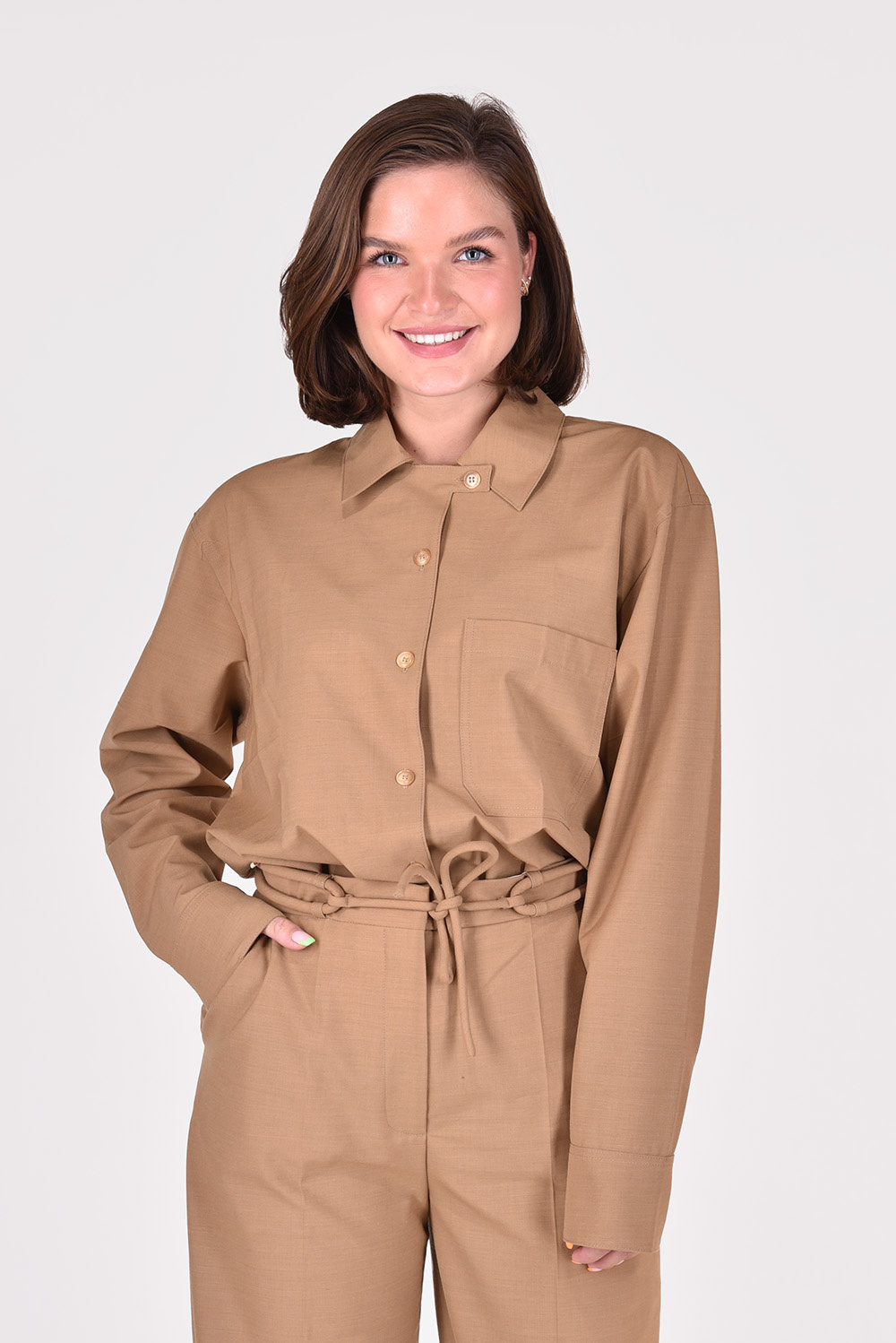 Nanushka blouse Aletha NW22PFSH00174 beige Nanushka blouse Aletha NW22PFSH00174 beige