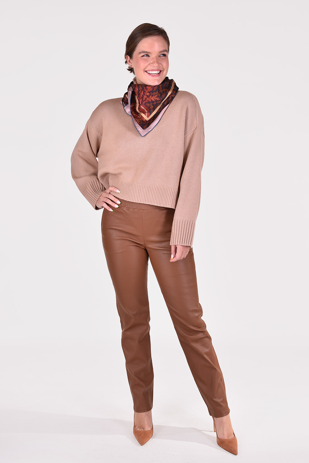 Loulou Studios trui Stintino bruin Loulou Studios trui Stintino bruin