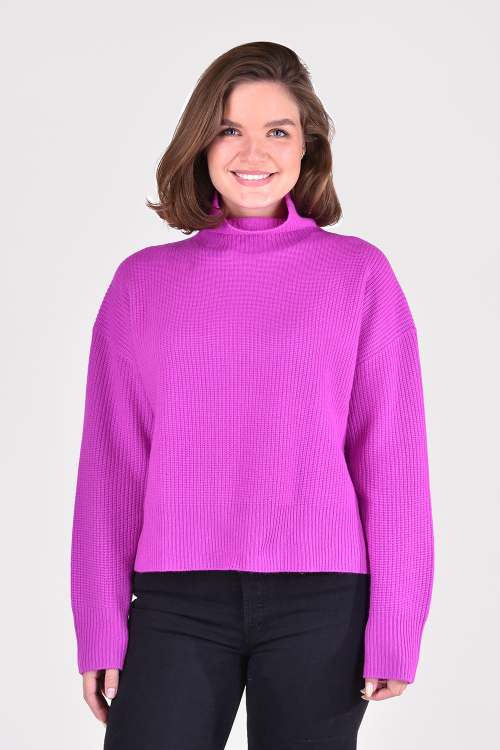 People's Republic of Cashmere trui Premium Ribbed Turtleneck 6848 roze People's Republic of Cashmere trui Premium Ribbed Turtleneck 6848 roze