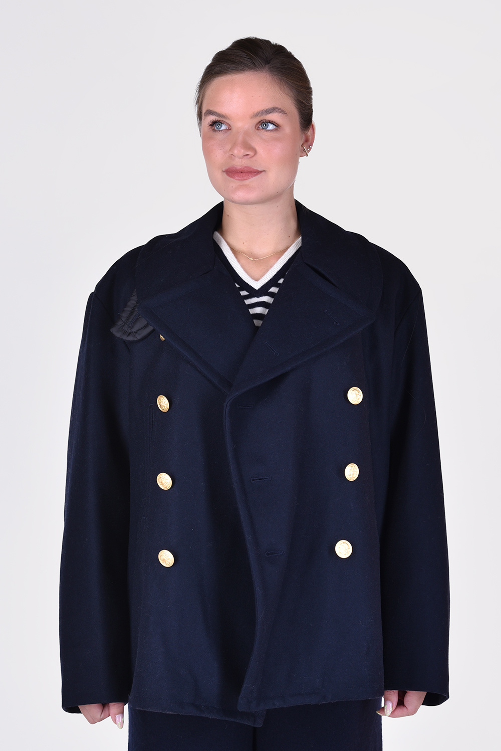 Denimist jas Oversized Peacoat DSW0014-068 blauw Denimist jas Oversized Peacoat DSW0014-068 blauw