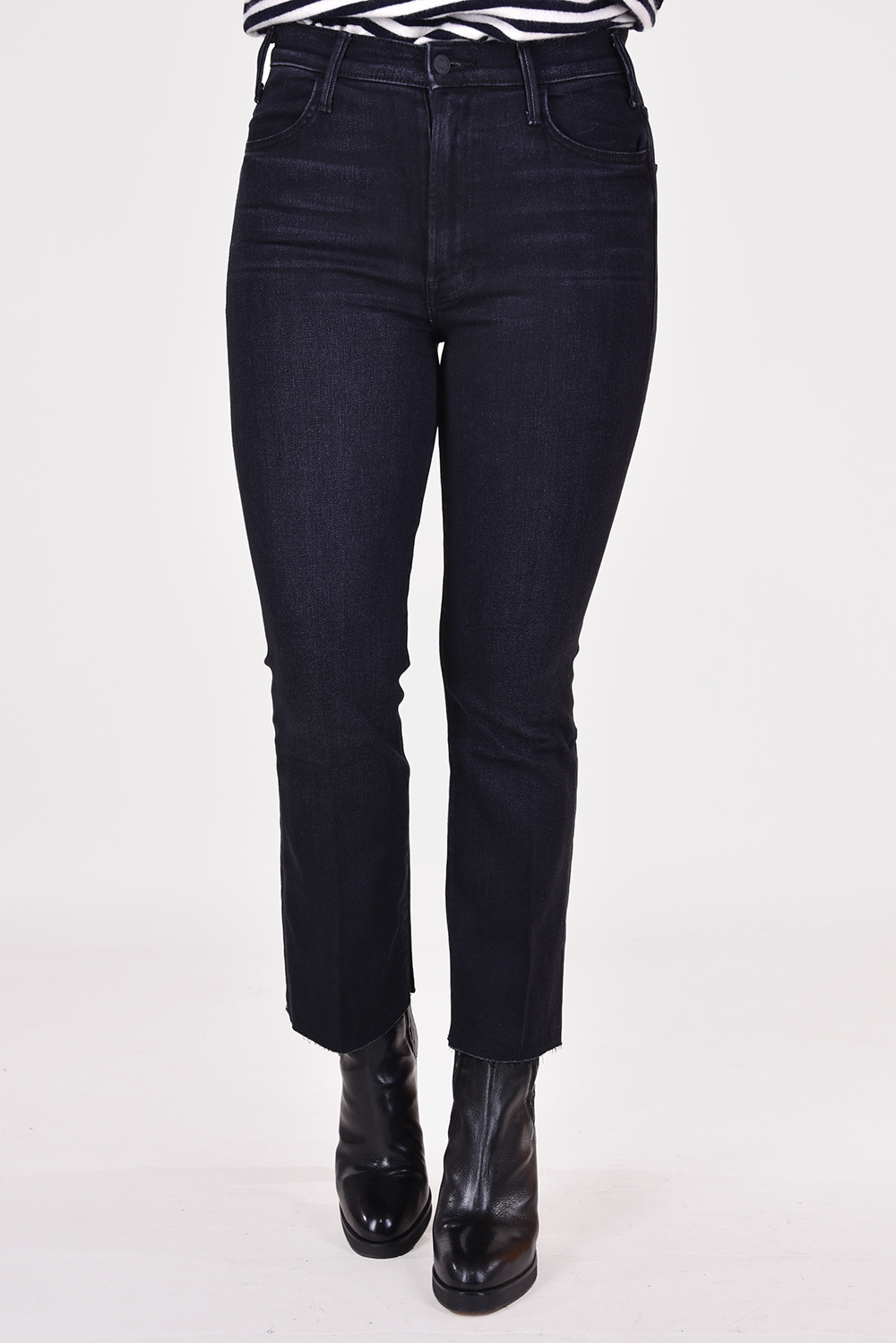 Mother jeans Hustler Ankle Fray 1117-965 blauw Mother jeans Hustler Ankle Fray 1117-965 blauw