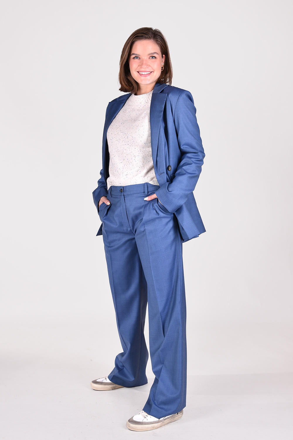Loulou Studios blazer Donau blauw Loulou Studios blazer Donau blauw