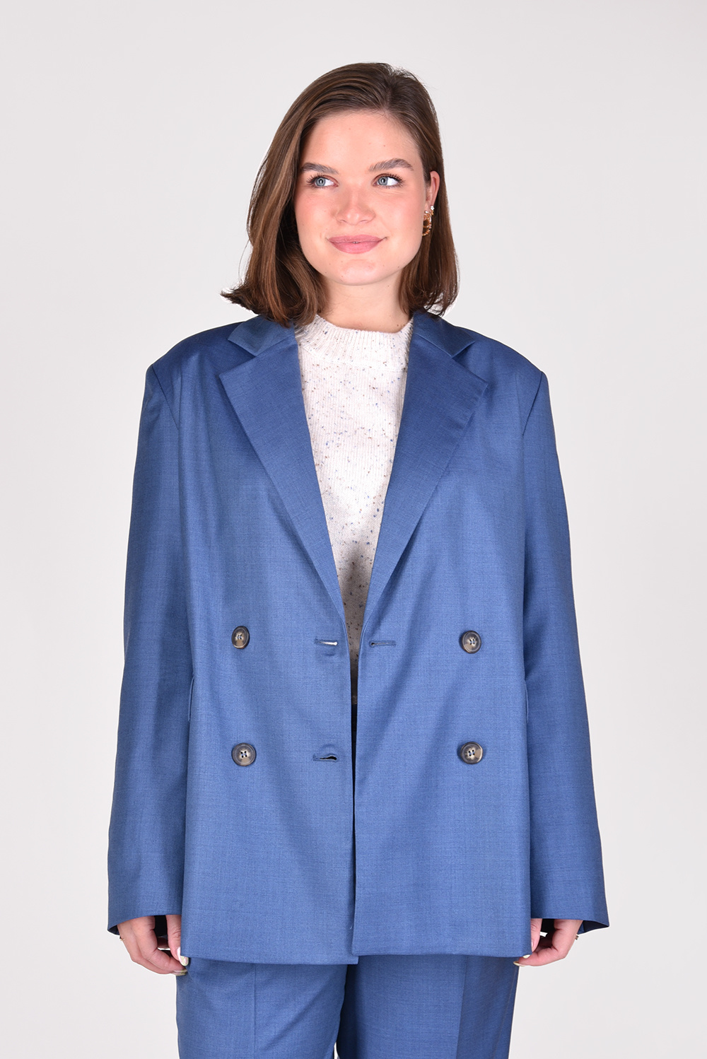Loulou Studios blazer Donau blauw Loulou Studios blazer Donau blauw