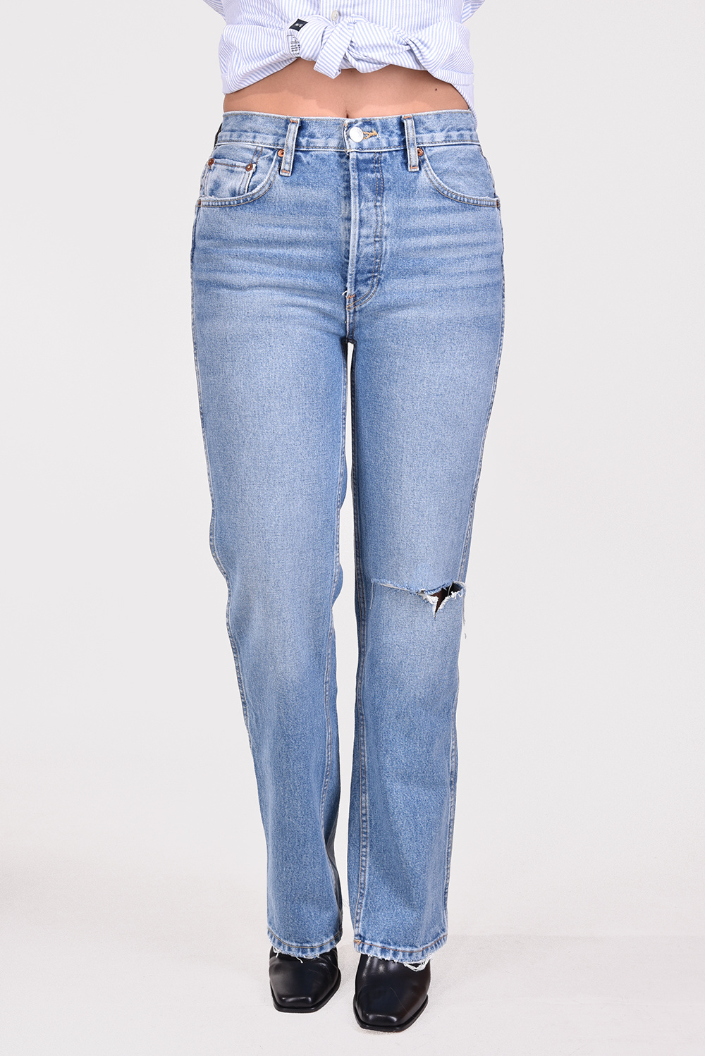 Re/Done jeans 90s High Rise Loose 147-3WHRL/A blauw
