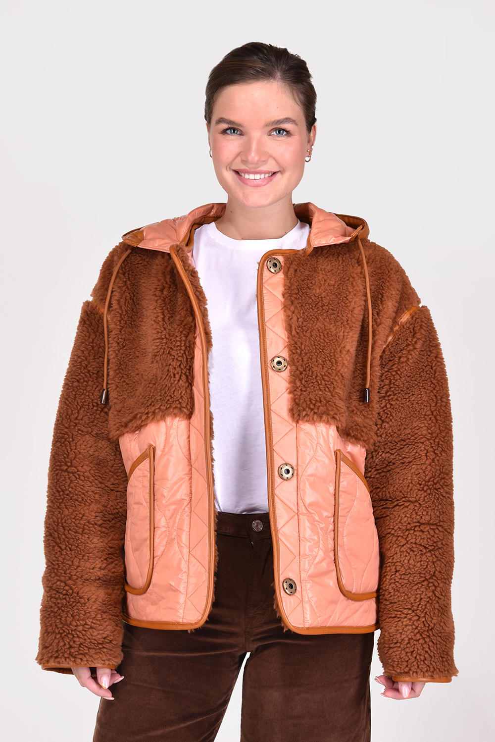 Forte_Forte jas 9602 cognac Forte_Forte jas 9602 cognac