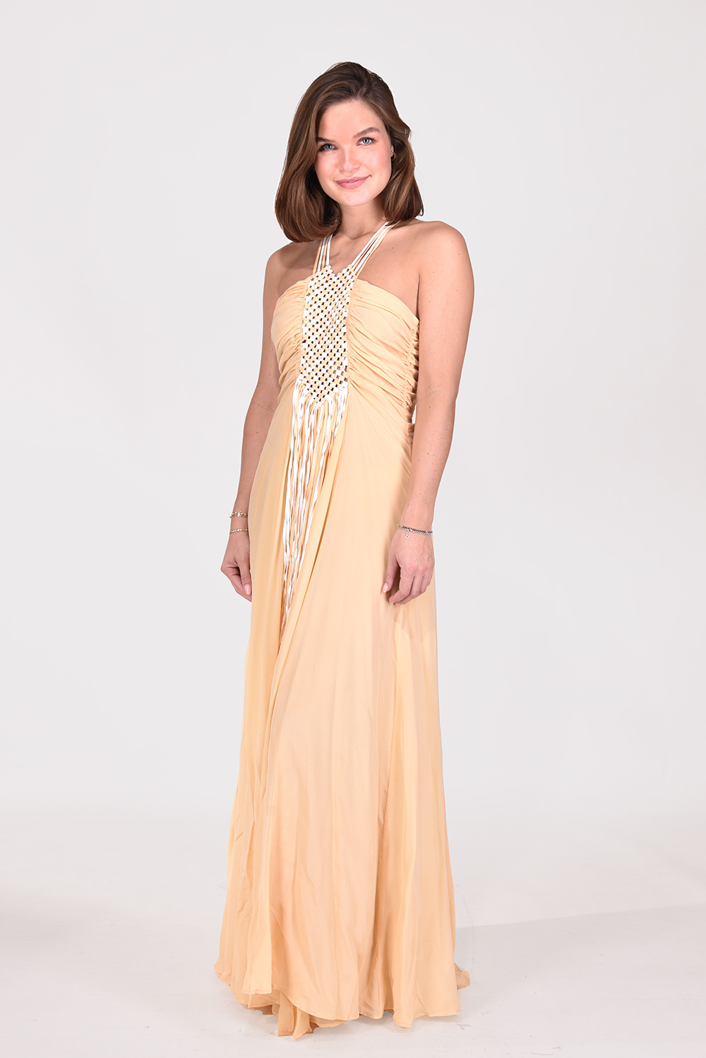 Magali Pascal jurk Armand MPRST23D25 geel Magali Pascal jurk Armand MPRST23D25 geel