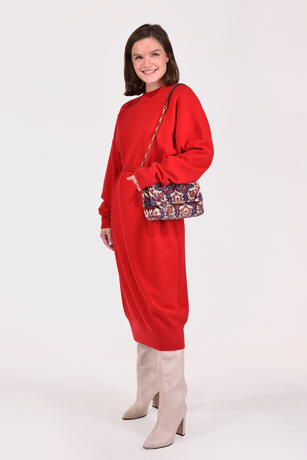 Extreme Cashmere jurk Crew Dress Short 251 heart Extreme Cashmere jurk Crew Dress Short 251 heart
