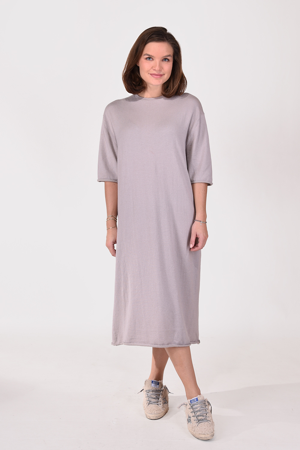 Extreme Cashmere jurk Kleid 238 pebble Extreme Cashmere jurk Kleid 238 pebble