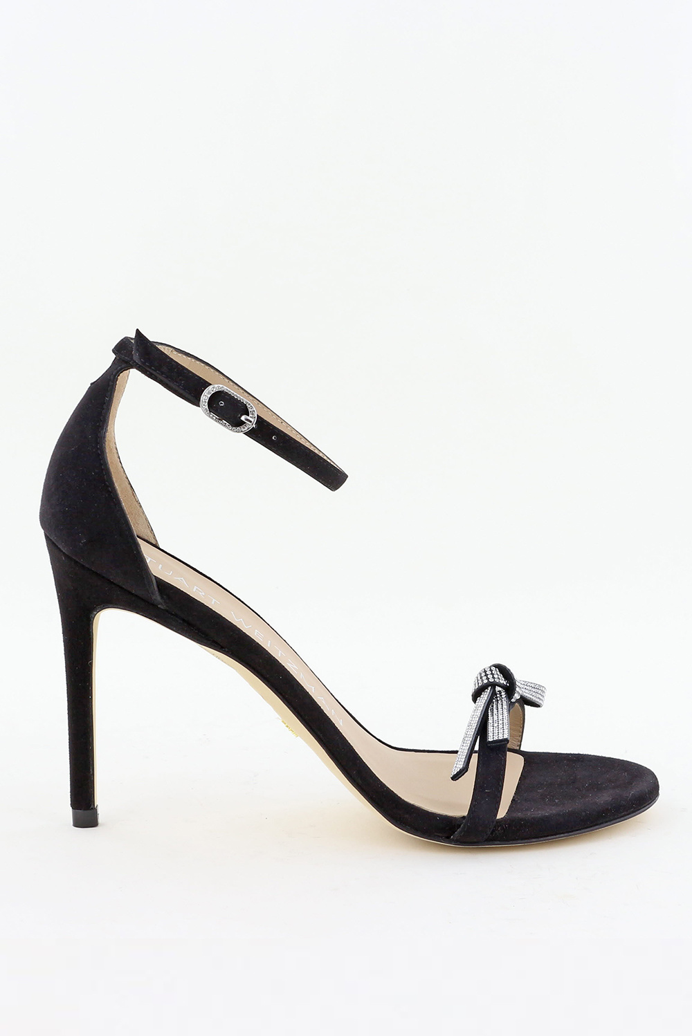 Stuart Weitzman sandalen Nudist SW Bow 100 SB594 zwart Stuart Weitzman sandalen Nudist SW Bow 100 SB594 zwart