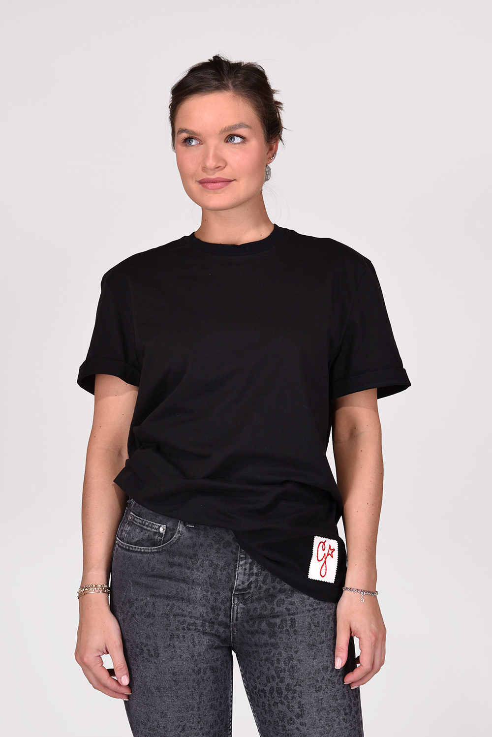 Golden Goose t-shirt GWP01220.P000637.90292 zwart Golden Goose t-shirt GWP01220.P000637.90292 zwart