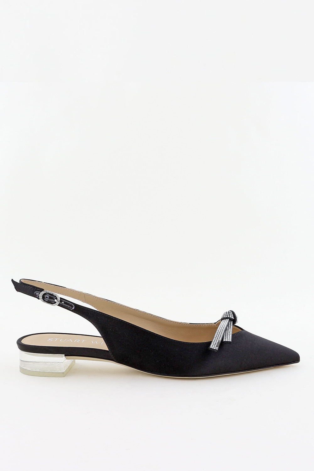 Stuart Weitzman SW Bow Slingback SB599 zwart Stuart Weitzman SW Bow Slingback SB599 zwart