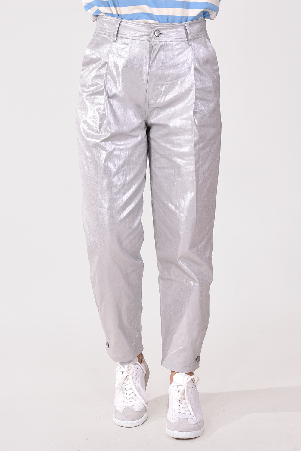 Magali Pascal broek Deborah MPRST23P05 zilver Magali Pascal broek Deborah MPRST23P05 zilver