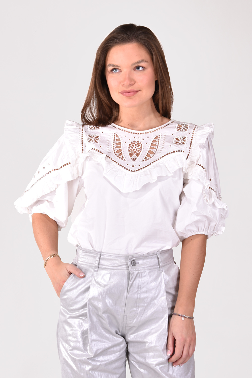Magali Pascal top Marigold MPRST20 wit Magali Pascal top Marigold MPRST20 wit