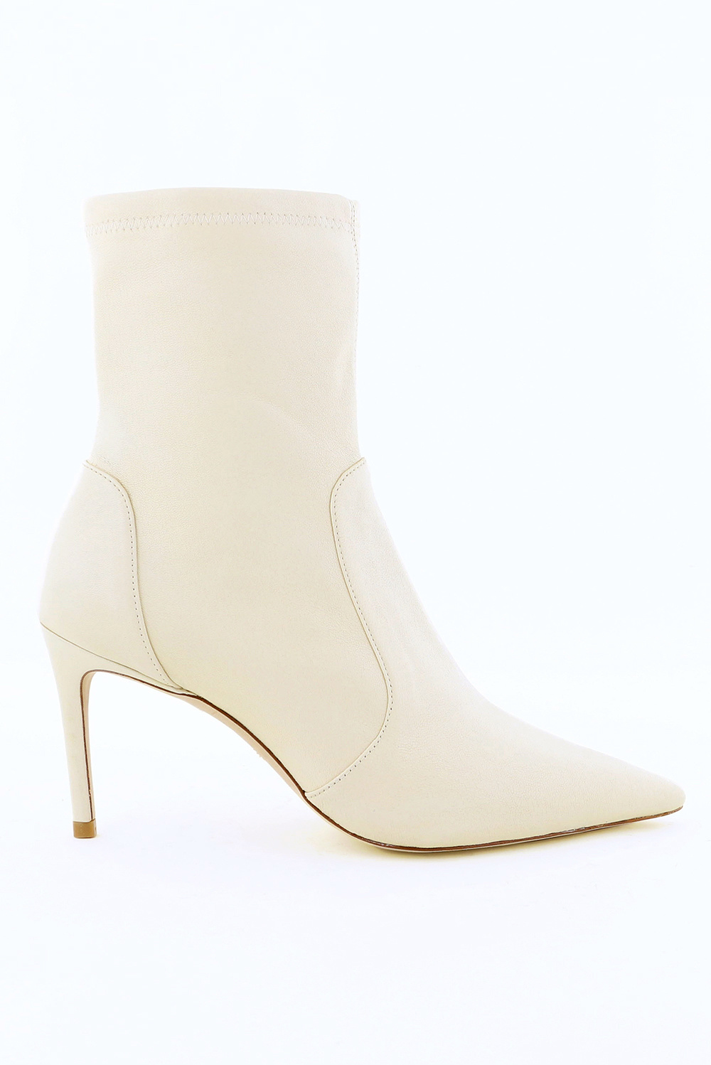 Stuart Weitzman enkellaarsjes Stuart 85 SB657 creme Stuart Weitzman enkellaarsjes Stuart 85 SB657 creme