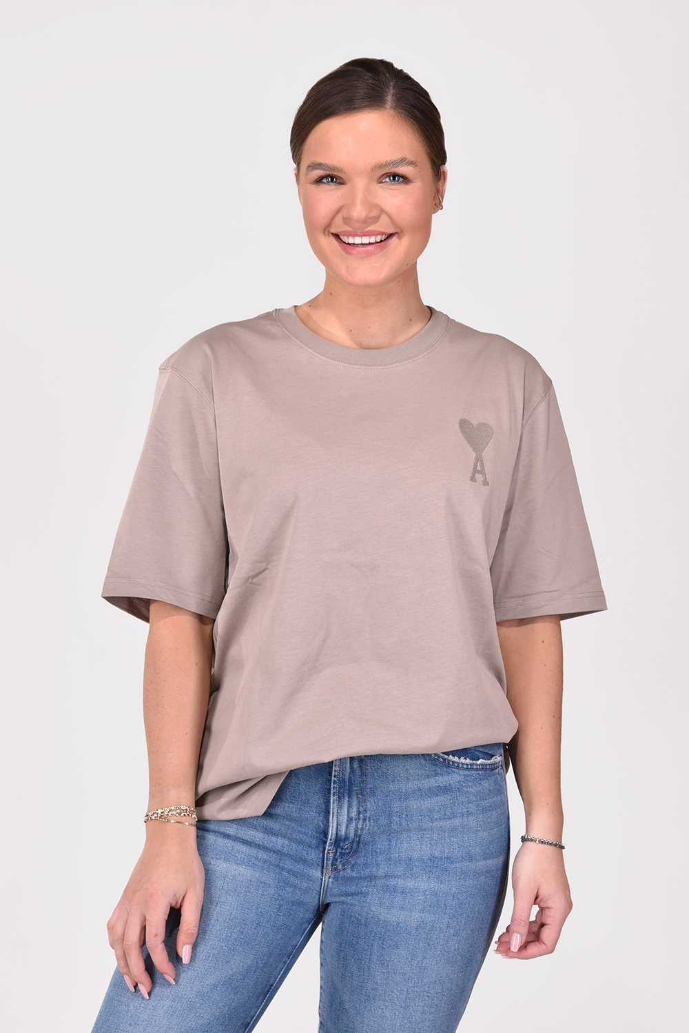 Ami Paris t-shirt Tonal Big ADC UTS002.726 beige Ami Paris t-shirt Tonal Big ADC UTS002.726 beige