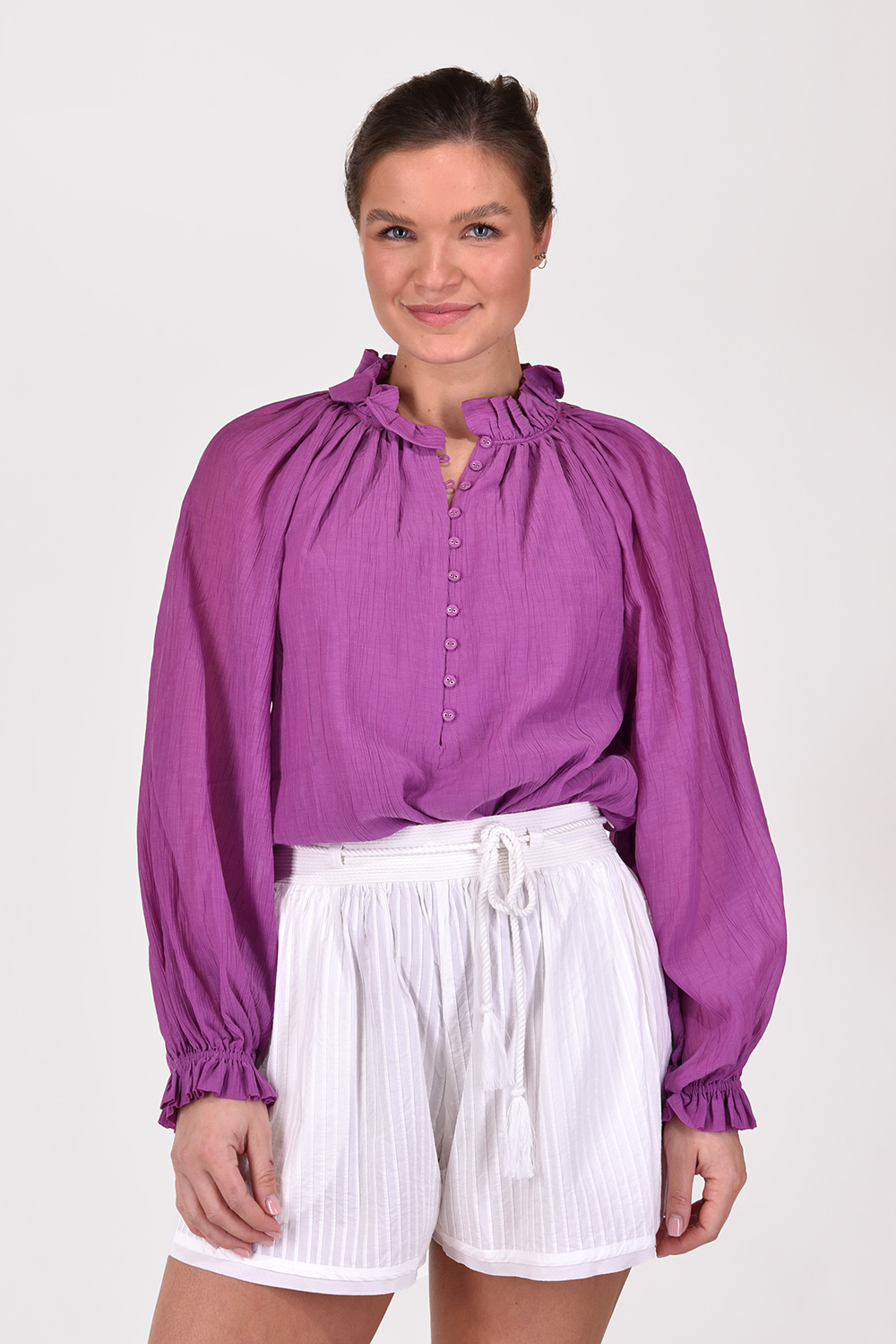 Magali Pascal blouse Charlene MPRT23T12 paars Magali Pascal blouse Charlene MPRT23T12 paars