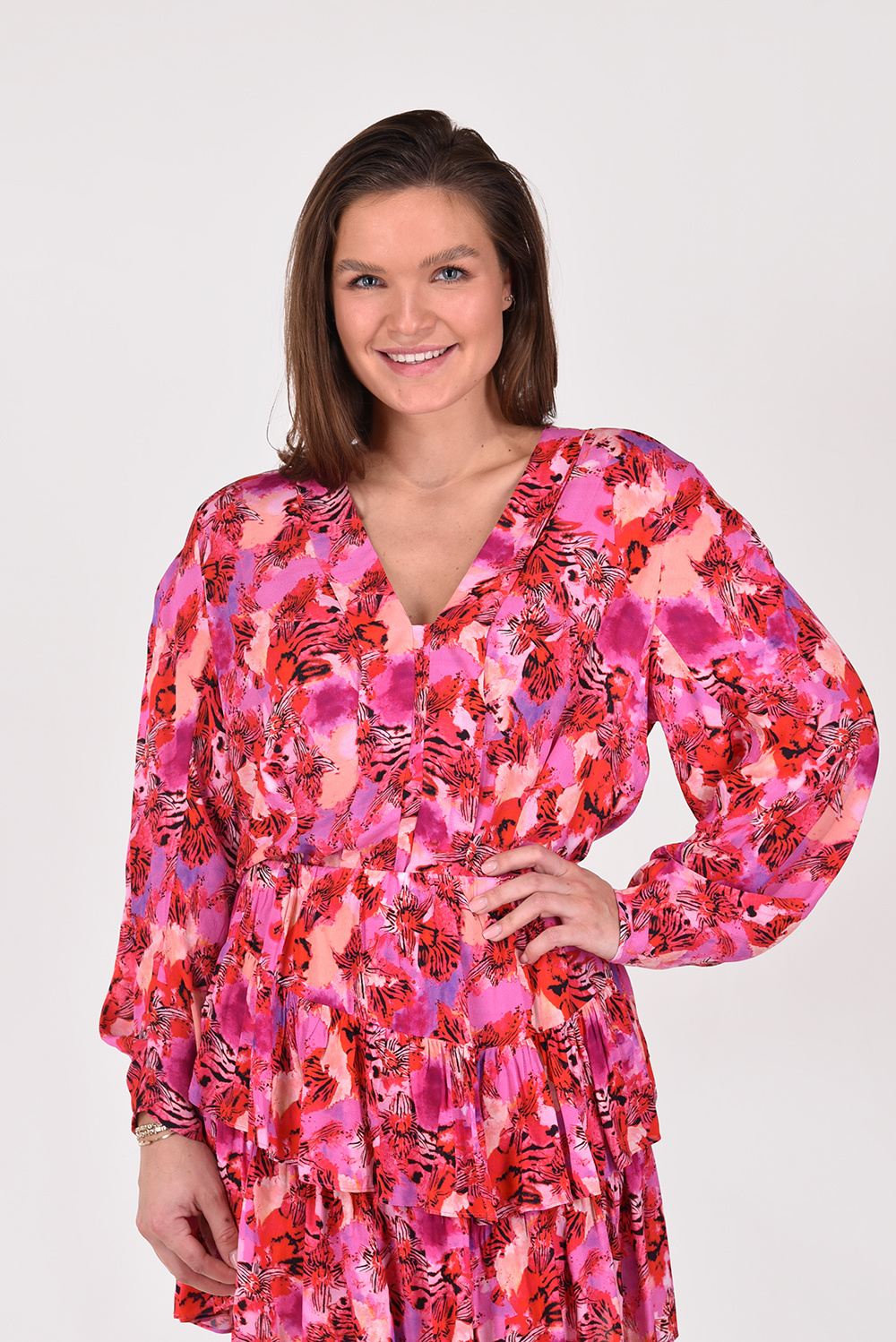 IRO blouse Oralia WM16ORALIA roze IRO blouse Oralia WM16ORALIA roze