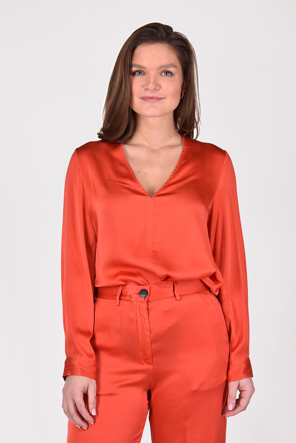 Forte_Forte blouse 10063 oranje