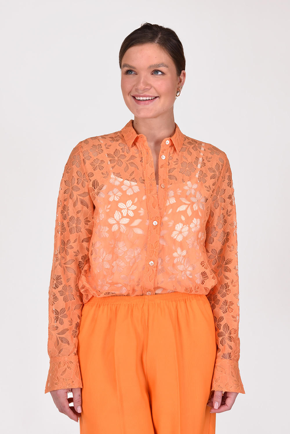 Forte_Forte blouse 10071 oranje Forte_Forte blouse 10071 oranje