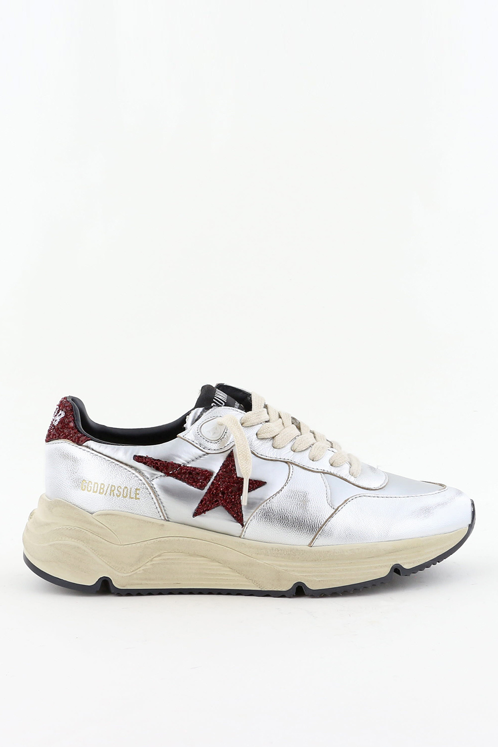 Golden Goose sneakers Running Sole GWF00215.F004183.70262 zilver Golden Goose sneakers Running Sole GWF00215.F004183.70262 zilver