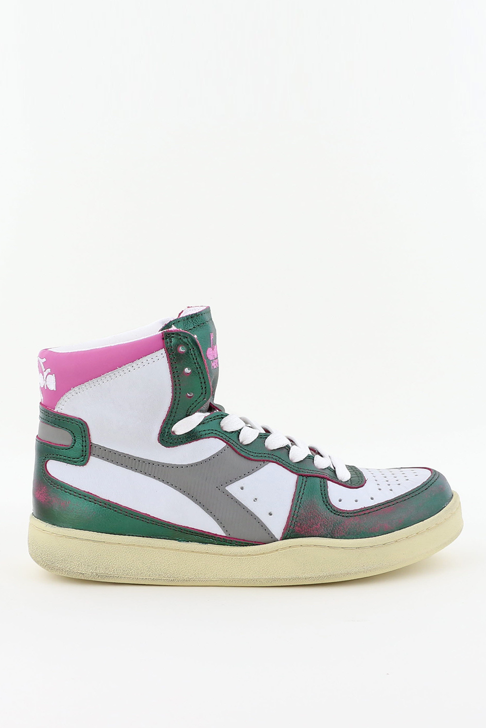 Diadora Heritage sneakers Mi Basket Metal Mix Used 201.179037 groen Diadora Heritage sneakers Mi Basket Metal Mix Used 201.179037 groen