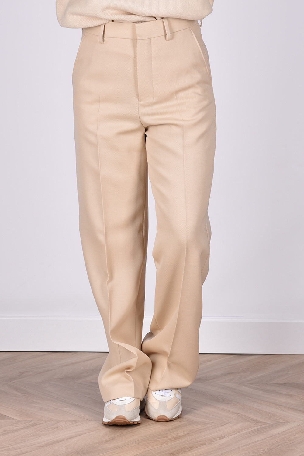 Ami Paris broek Wide Fit FTR423.WV0004 creme Ami Paris broek Wide Fit FTR423.WV0004 creme