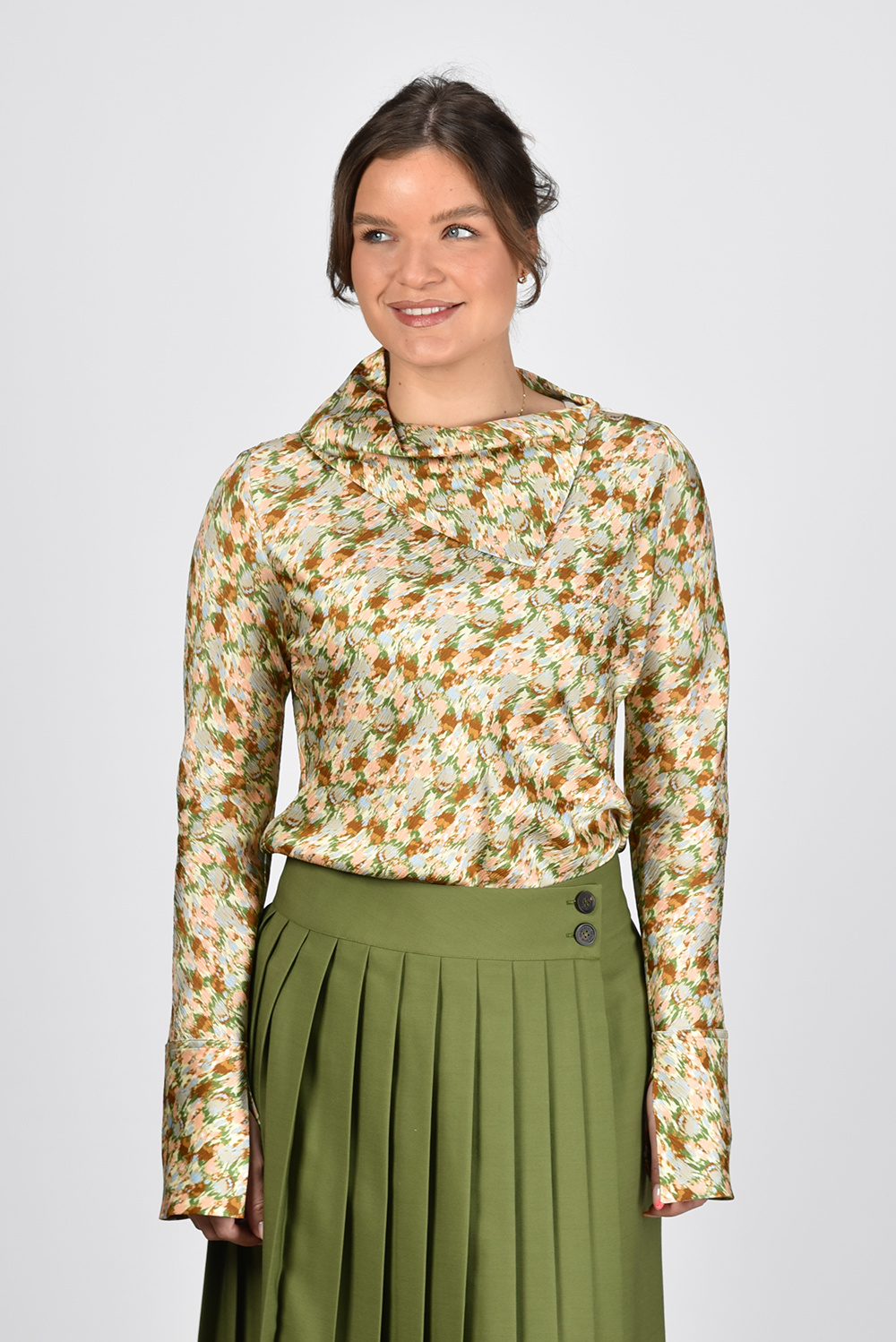 Golden Goose blouse GWP01331.P000973.82129 groen Golden Goose blouse GWP01331.P000973.82129 groen
