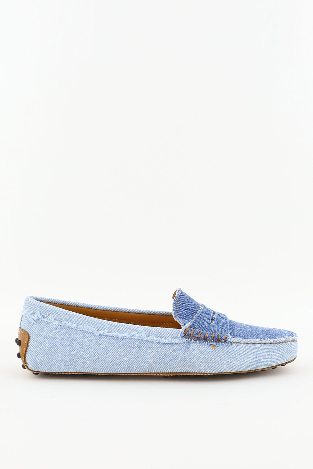 Tods hotsell denim loafers