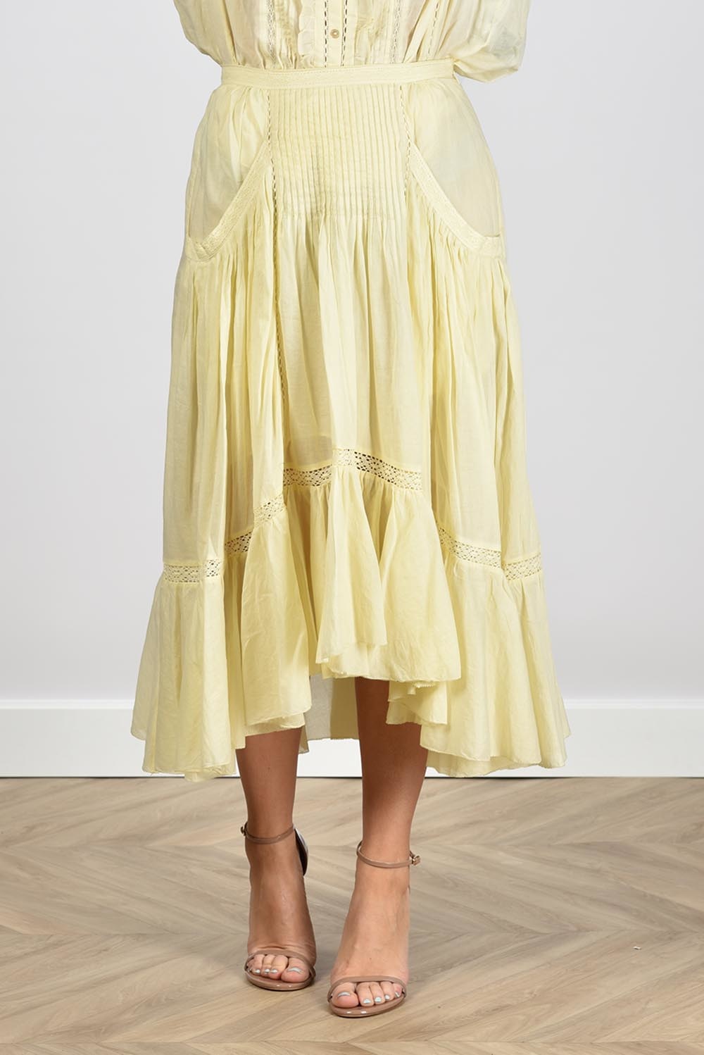 Marant Etoile rok Mugiana JU0024FA-A1J54E geel Marant Etoile rok Mugiana JU0024FA-A1J54E geel